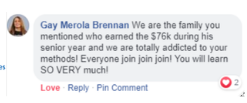 Facebook comment from Gay Merola Brennan