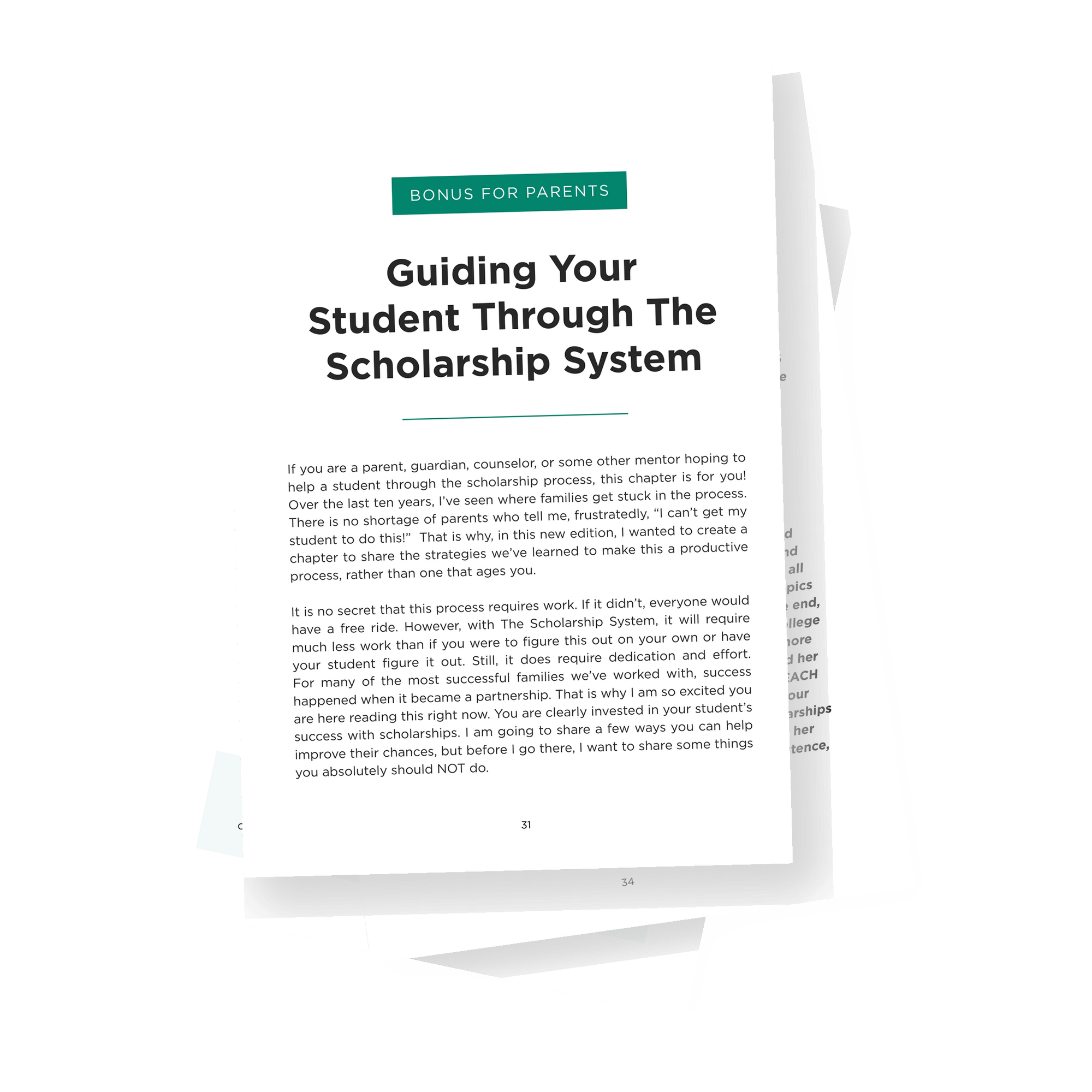 Bonus chapter for parents: Guiding Your Student Through The Scholarship System