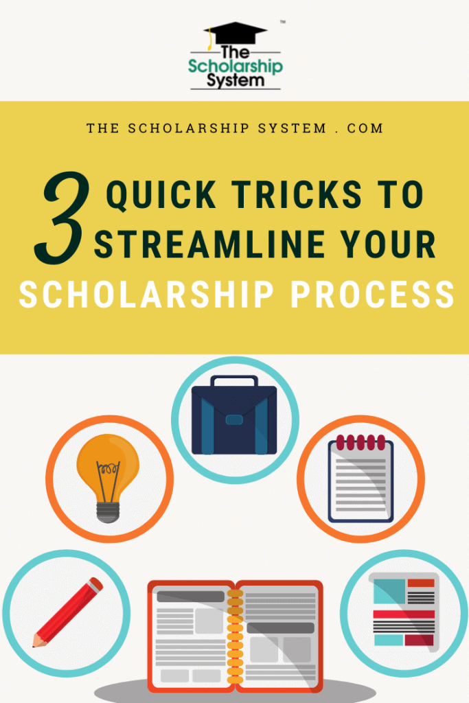 Here are my 3 simple steps to keeping your scholarship process organized.