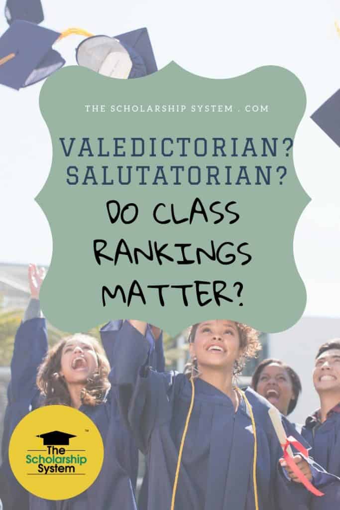 Some schools are doing away with class rankings and the valedictorian/salutatorian titles. Does this move hurt students, or does it even matter?