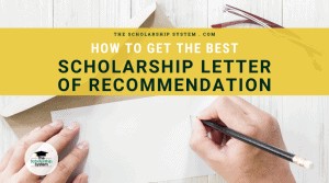 Scholarship Letter of Recommendation