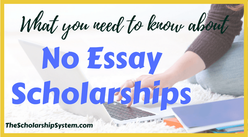 are niche no essay scholarships legit