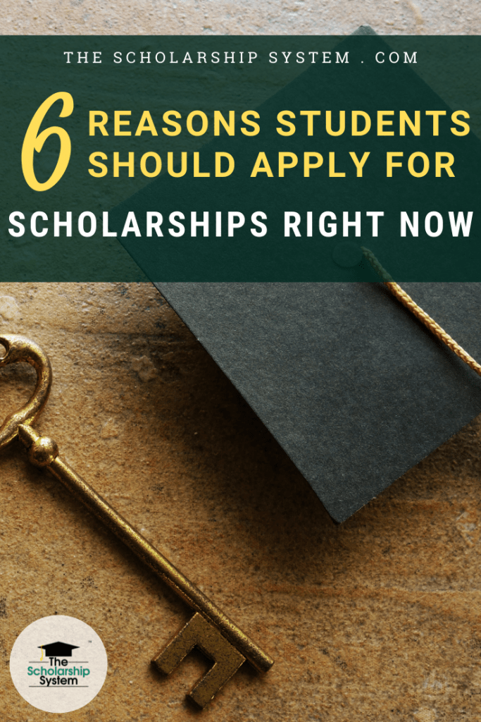 Scholarships are a great way to pay for a college education. But, if you aren't submitting applications now, you could miss out on great opportunities.