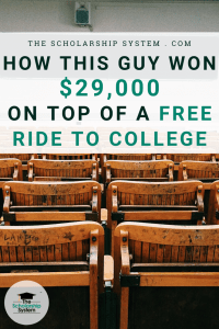 How This Guy Won $29k On Top of a Free Ride to College