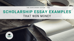 Scholarship Examples That Won