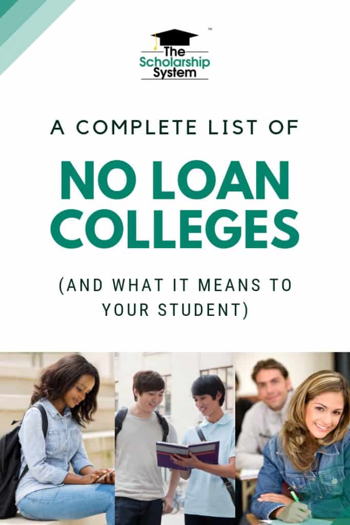 A Complete List of No Loan Colleges (and What it Means to Your Student