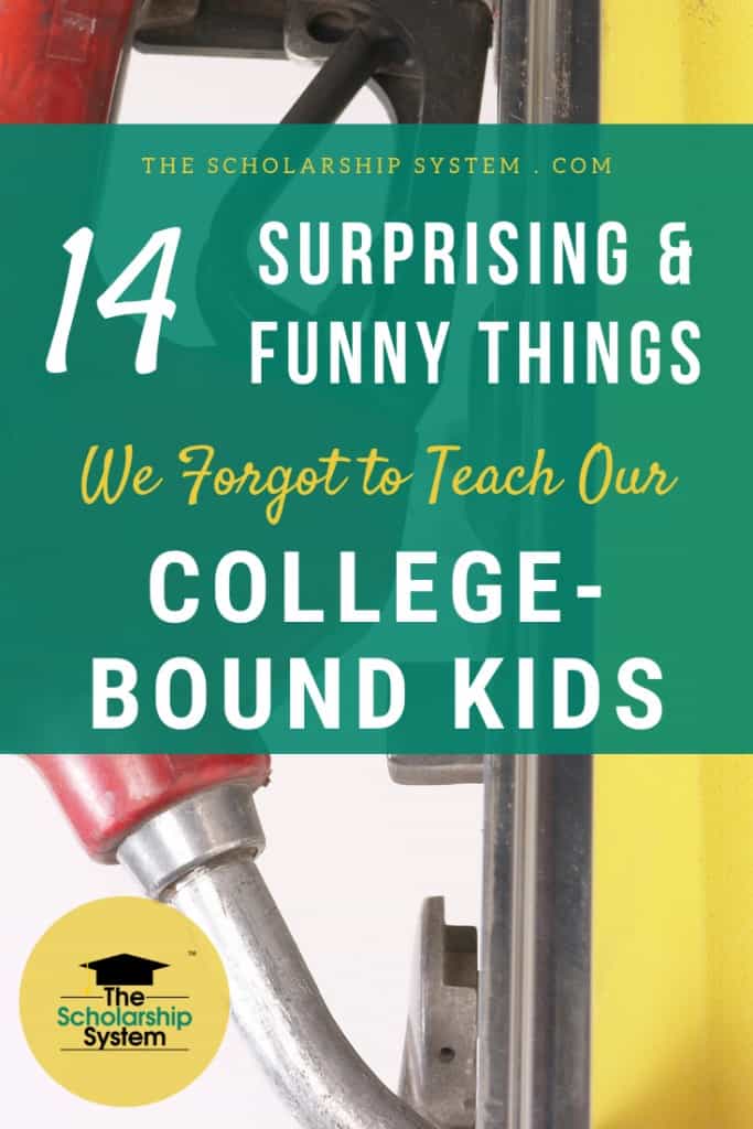 Parents do their best to impart wisdom on their college-bound kids, but it isn't uncommon to overlook some important life lessons, including these.