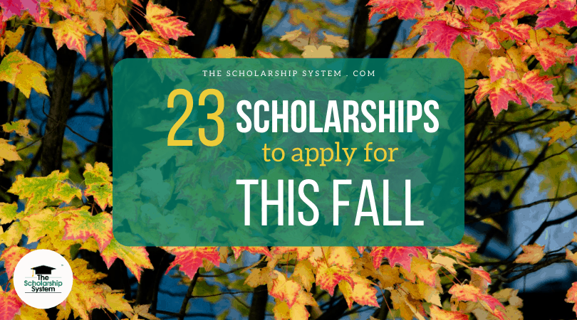 23 Scholarships To Apply For This Fall - The Scholarship System