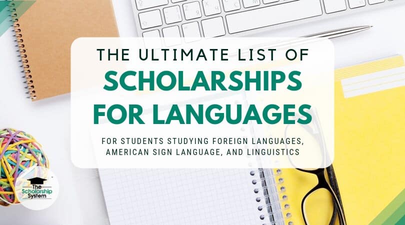 phd scholarships in language