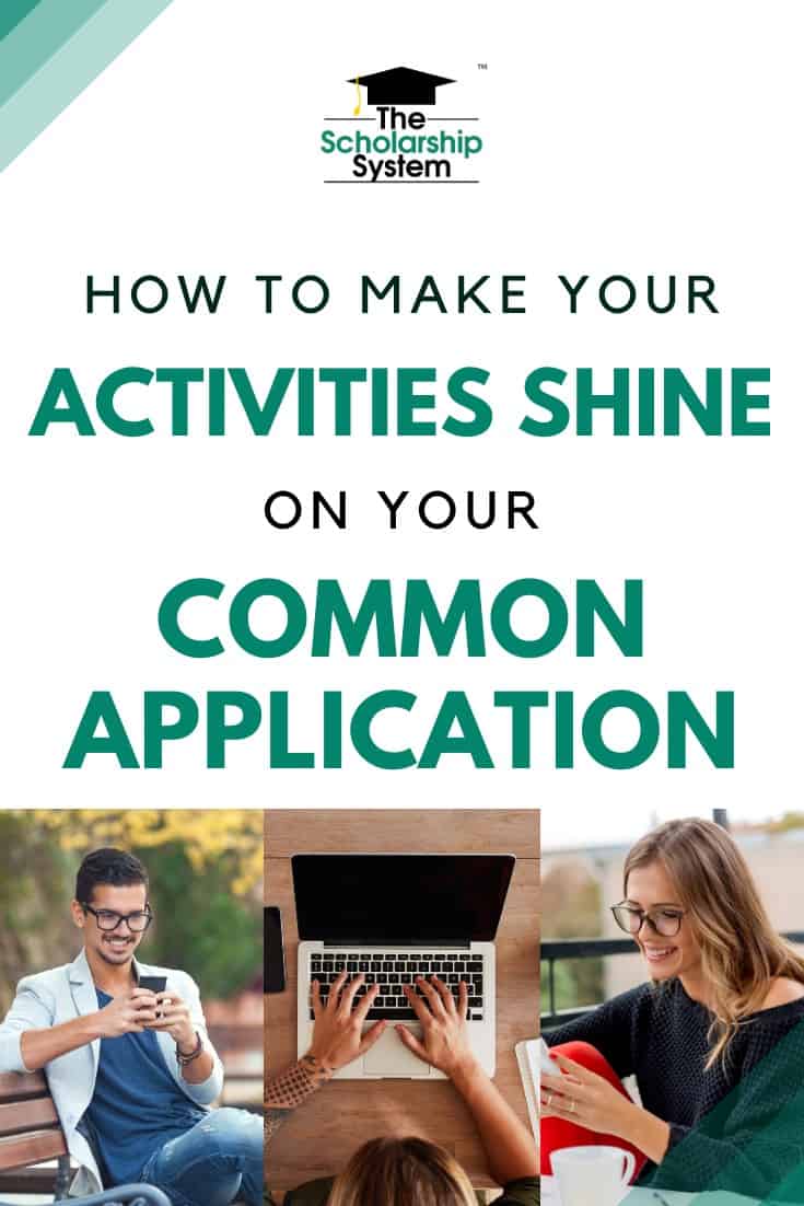 The Common Application activities section can help students stand out. If you want to make sure yours shines, here's what you need to know.