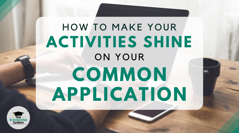 common app activities section 2020