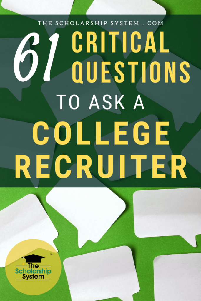 When you meet with college reps, it's an opportunity. Here are 61 amazing questions to ask a college recruiter to learn more about a school.