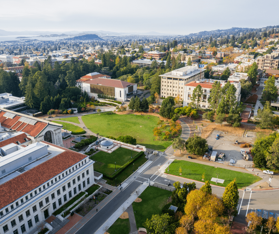aerial view of UC Berkeley