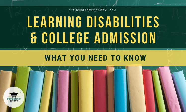 learning disabilities and college admission