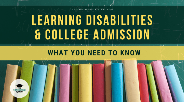 learning disabilities and college admission