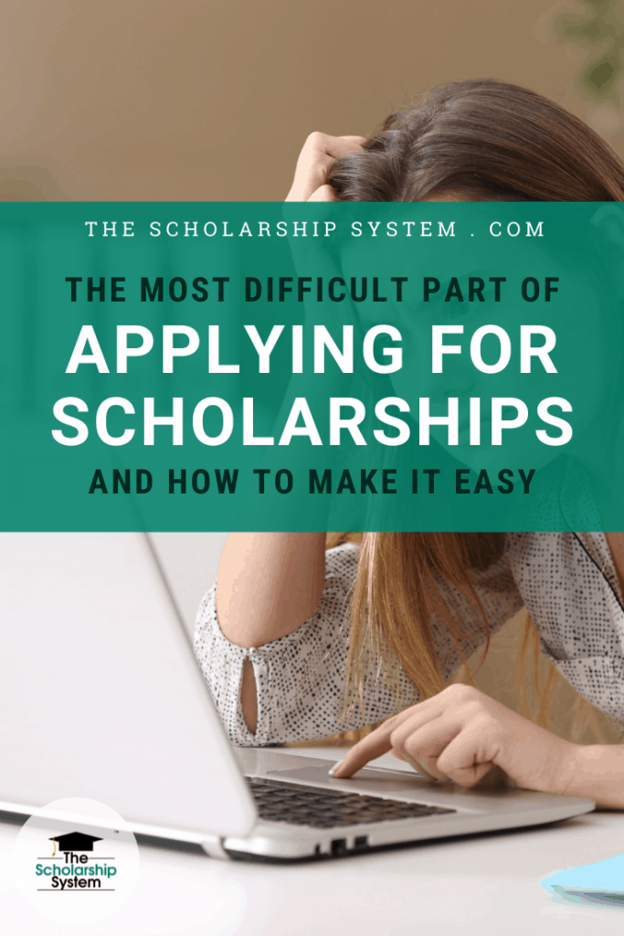 Applying for scholarships can be a scary and grueling task for many students. 