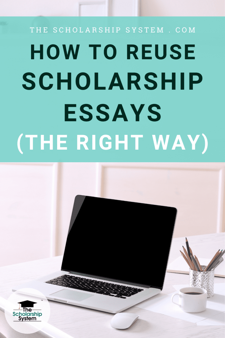 can you reuse essays for scholarships