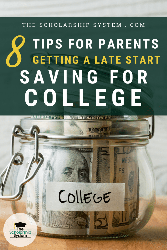 Parents often want to help their kids pay for school. If don't know where to begin, here are eight tips for parents getting a late start saving for college.