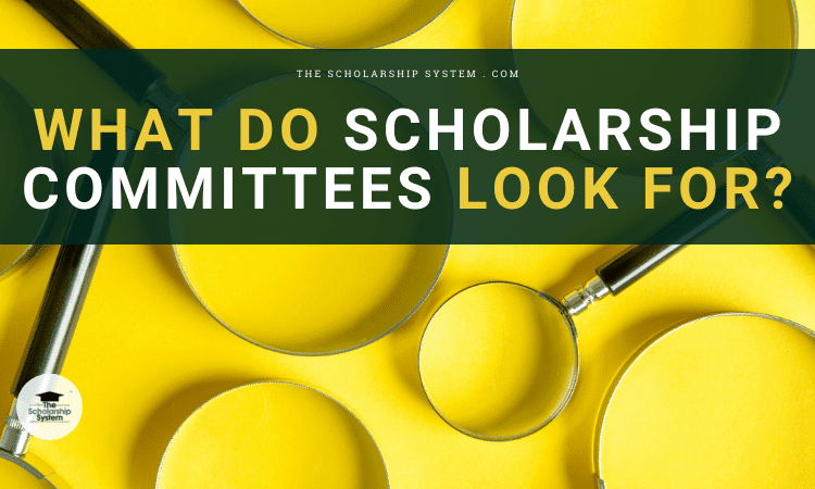what do scholarship committees look for