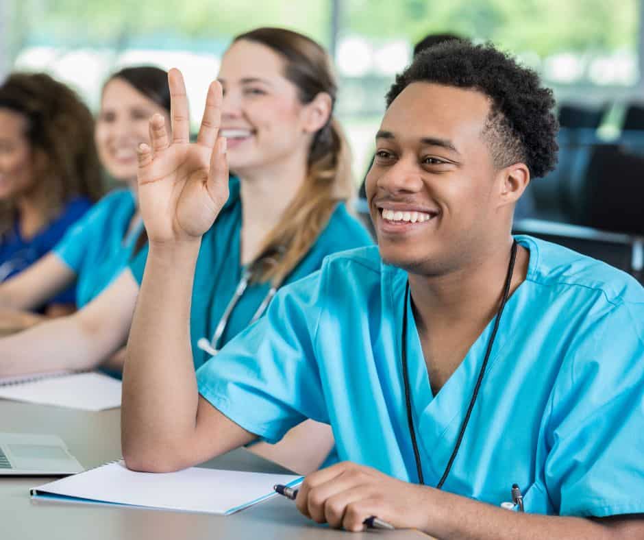 students enrolled in nursing education