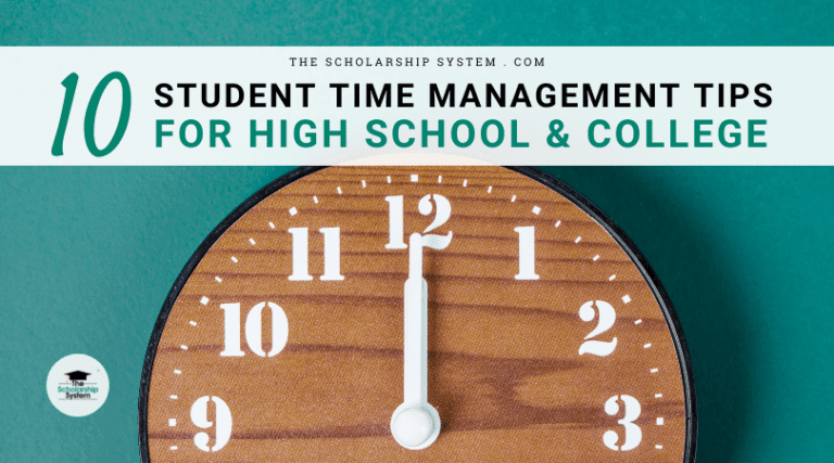 student time management tips