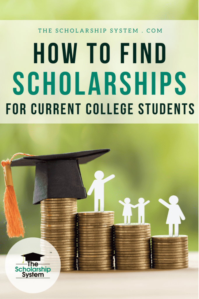 Scholarships for current college students are widely available. Here's a look at how to find them, along with a list of awards to explore.