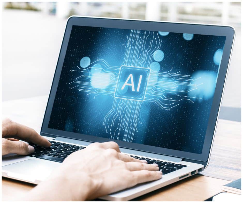 artificial intelligence systems on laptop