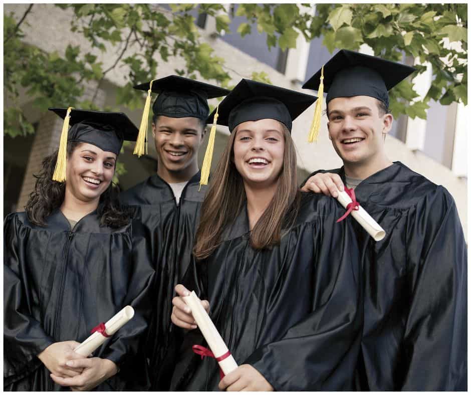 high school graduates with their high school diploma