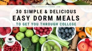 easy dorm meals