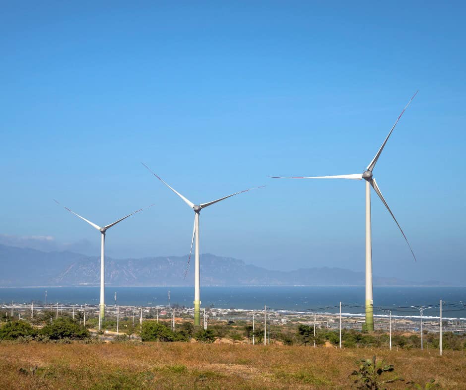 windmills helping to combat climate change