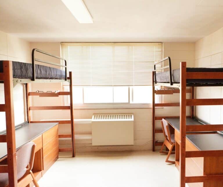 small college dorm room